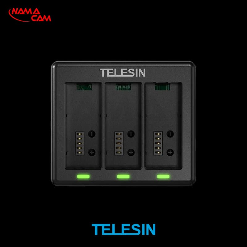 شارژر سه تایی گوپرو هیرو 13 – تلسین – TELESIN BCG 12