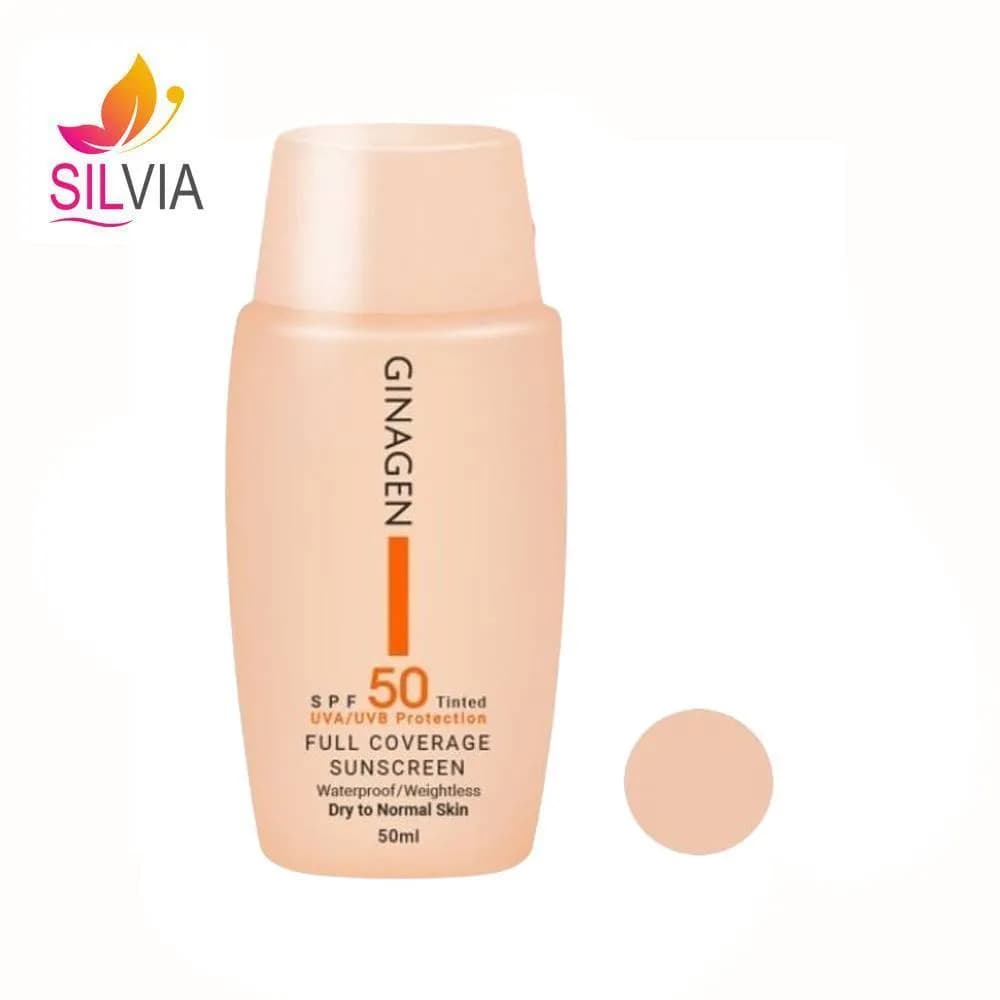 کرم ضد آفتاب رنگی – 03 SPF50 پوست خشک و نرمال ژیناژن 50 میل — تصویر ۲