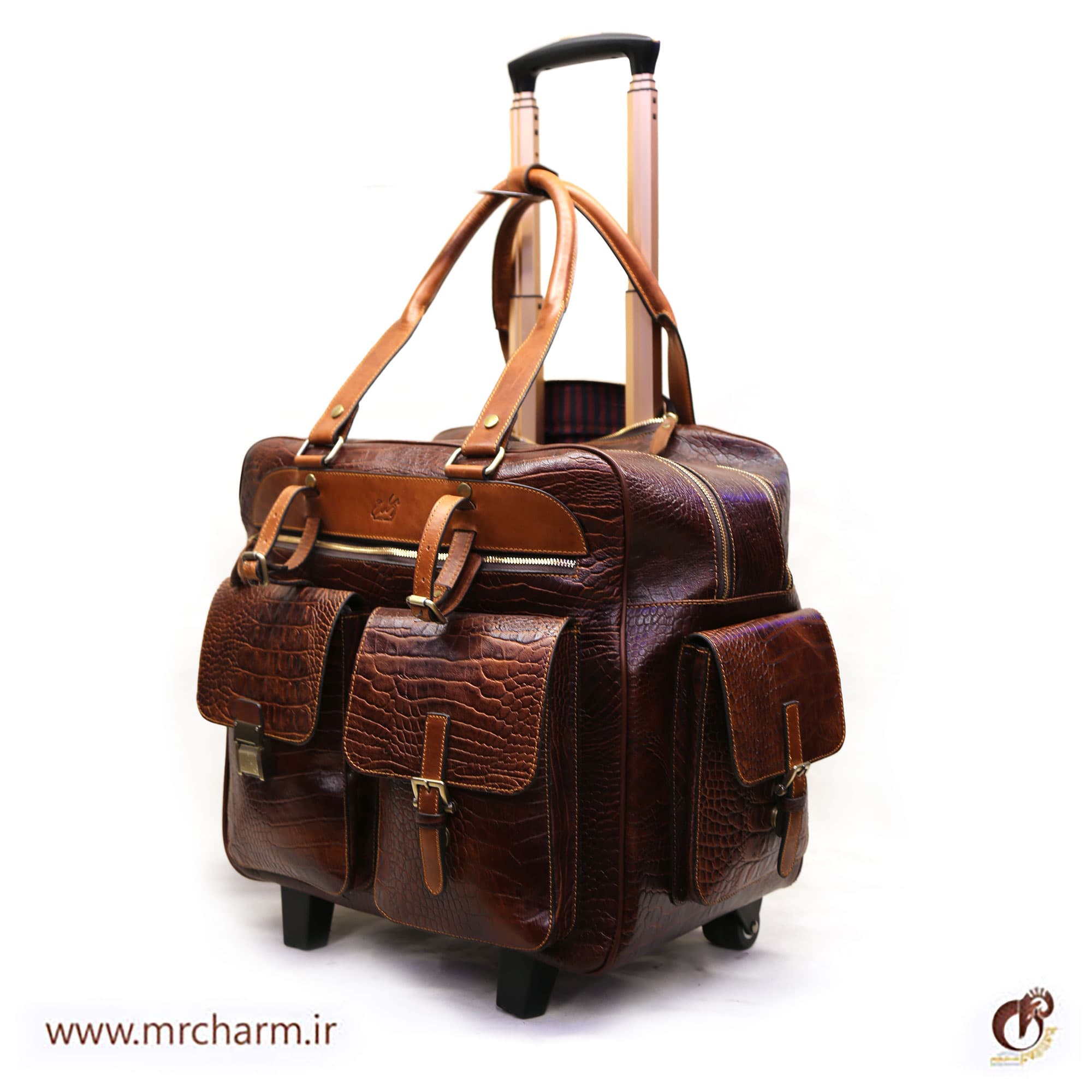 چمدان تمام چرم mrc168-01 — تصویر ۲