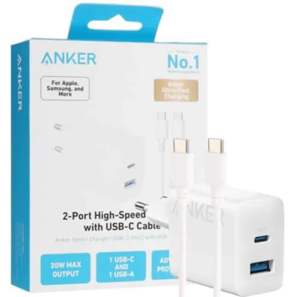 شارژر انکر مدل ANKER TYPE-C PD 20W B2348G21 — تصویر ۲