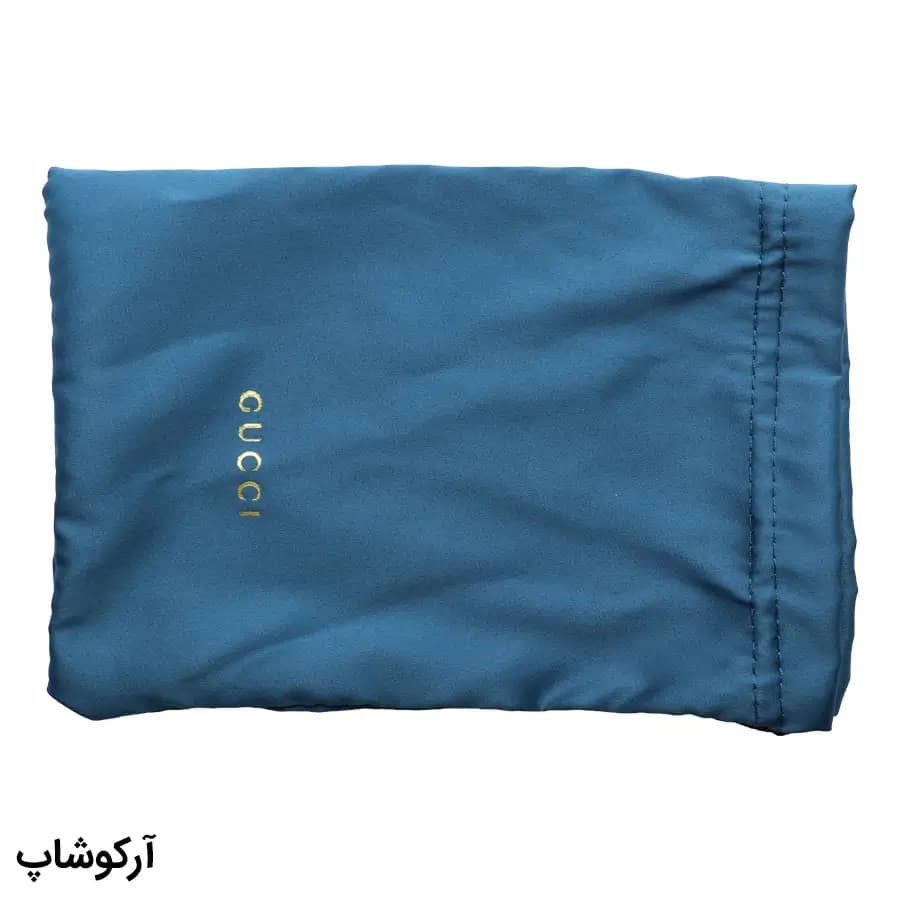 پک اورجینال عینک برند گوچی (GUCCI) با تمام تجهیزات و قاب آبی رنگ مدل 993023 — تصویر ۵
