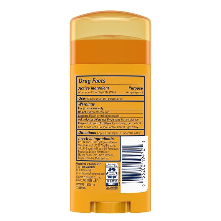 مام ضد تعریق Arm and Hammer مدل Ultra Max Powder Fresh وزن 73 گرم — تصویر ۲