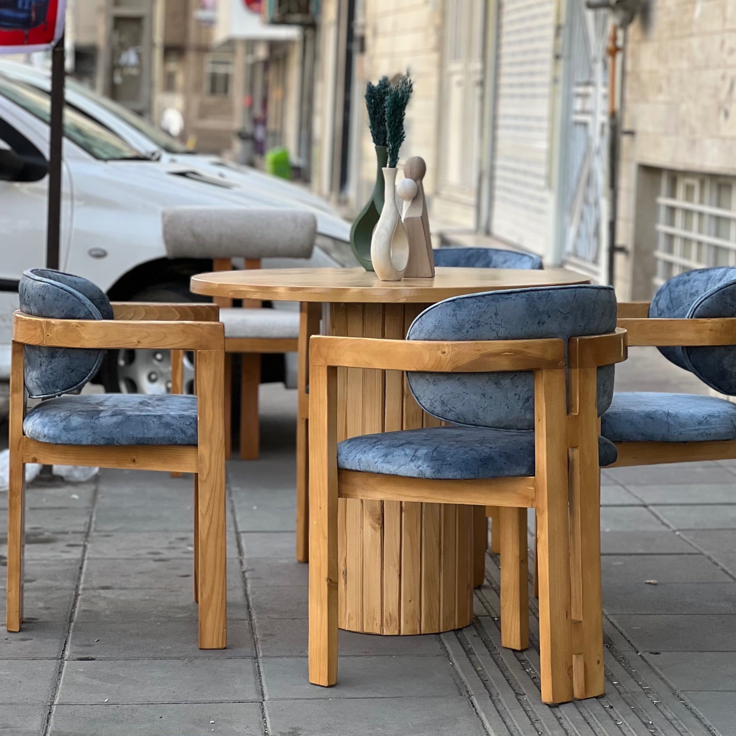 نهارخوری 4نفره مدل اچ با چوب توسکا مبلمان آپادانا apadana مدل 633289 — تصویر ۳