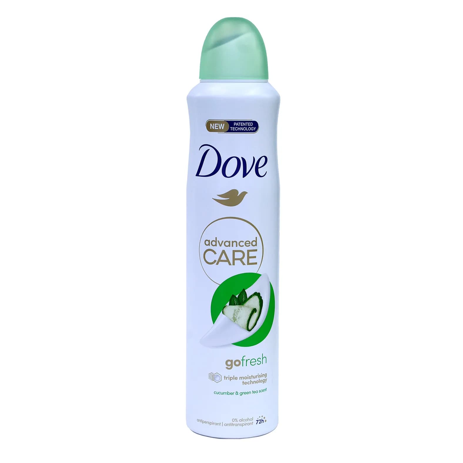 اسپری ضد تعریق داو GO FRESH با رایحه خیار و چای سبز حجم 250 میل