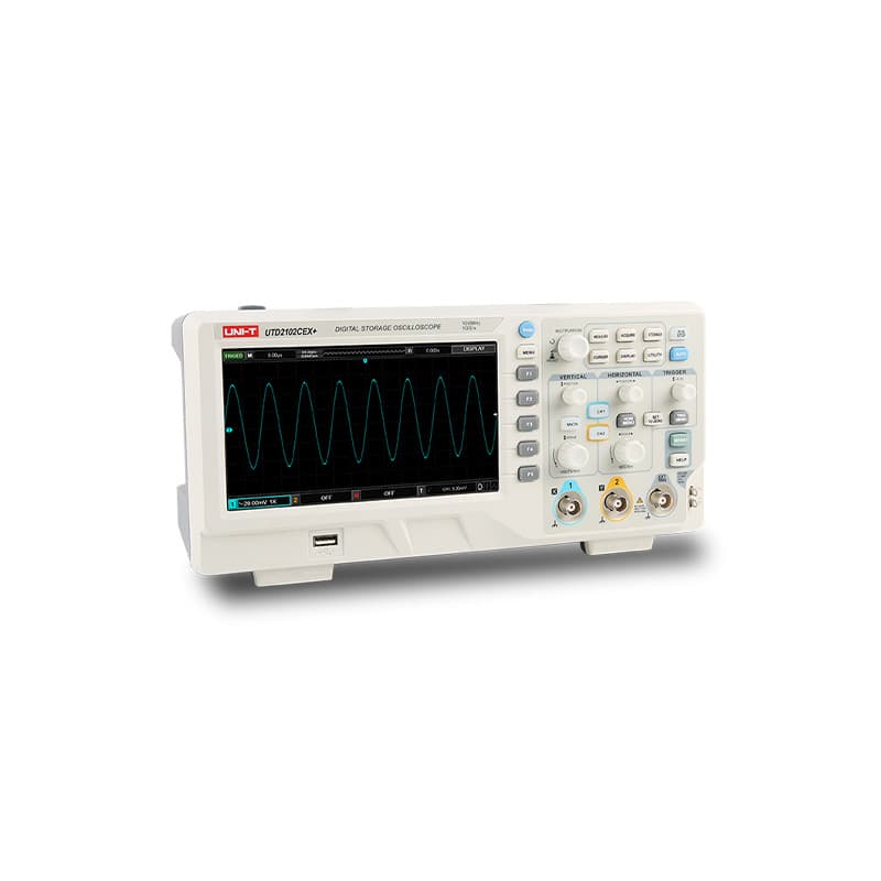 اسیلوسکوپ 100 مگاهرتز و دوکانال یونیتی UNI-T UTD2102 CEX PLUS