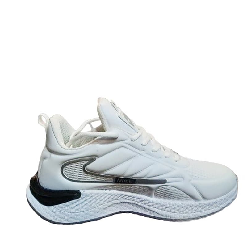 کتانی اسپرت مردانه ضد آب سفید مدل نایک برعکس(Nike Reverse)|طبی|رانینگ|سایز41-44|کف دوخت — تصویر ۳