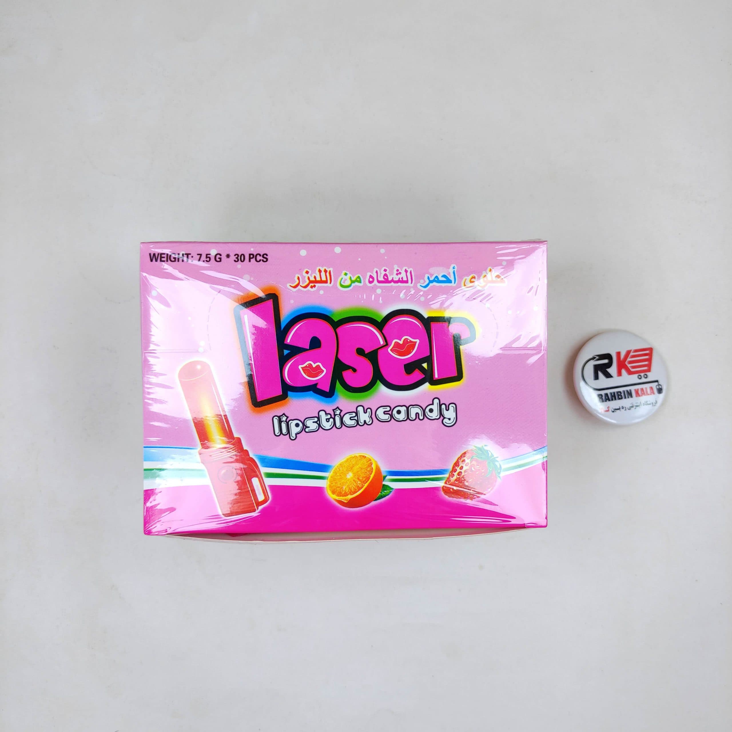 آبنبات ماتیکی لیزر (چراغدار) _ بسته ۳۰ عددی