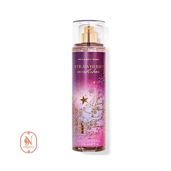 بادی اسپلش بث اند بادی STRAWBERRY SNOWFLAKES حجم 236 میل