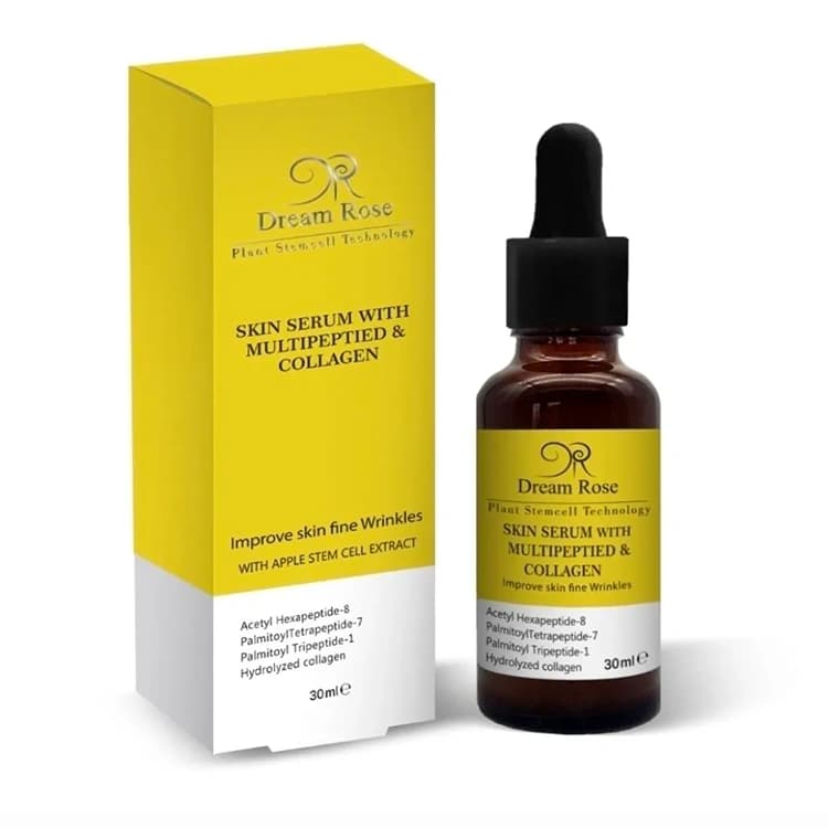 سرم ترمیم کننده Dream Rose مدل Multipeptied and Collagen حجم 30 میلی لیتر