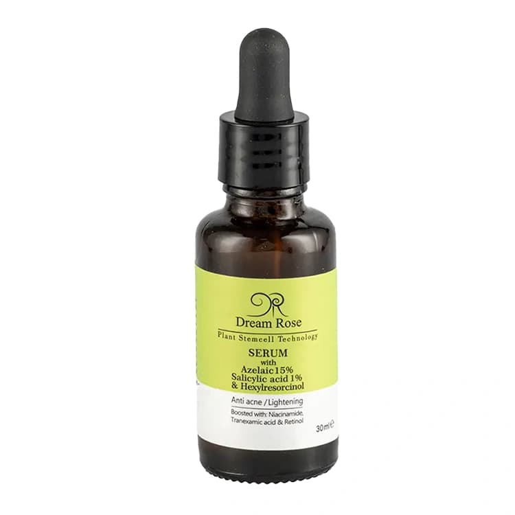 سرم ضد لک و روشن کننده Dream Rose مدل Azelaic 15% حجم 30 میلی لیتر