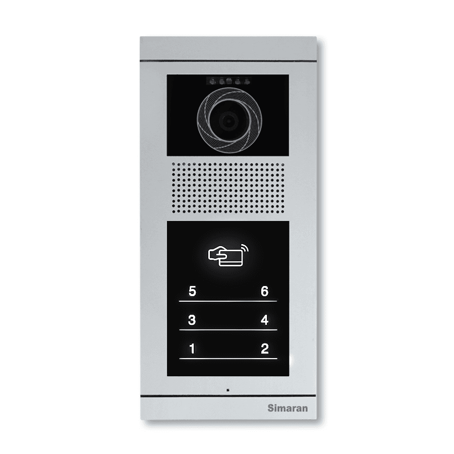 پنل آیفون تصویری لمسی 6 واحدی فرداد سیماران VFBT6D