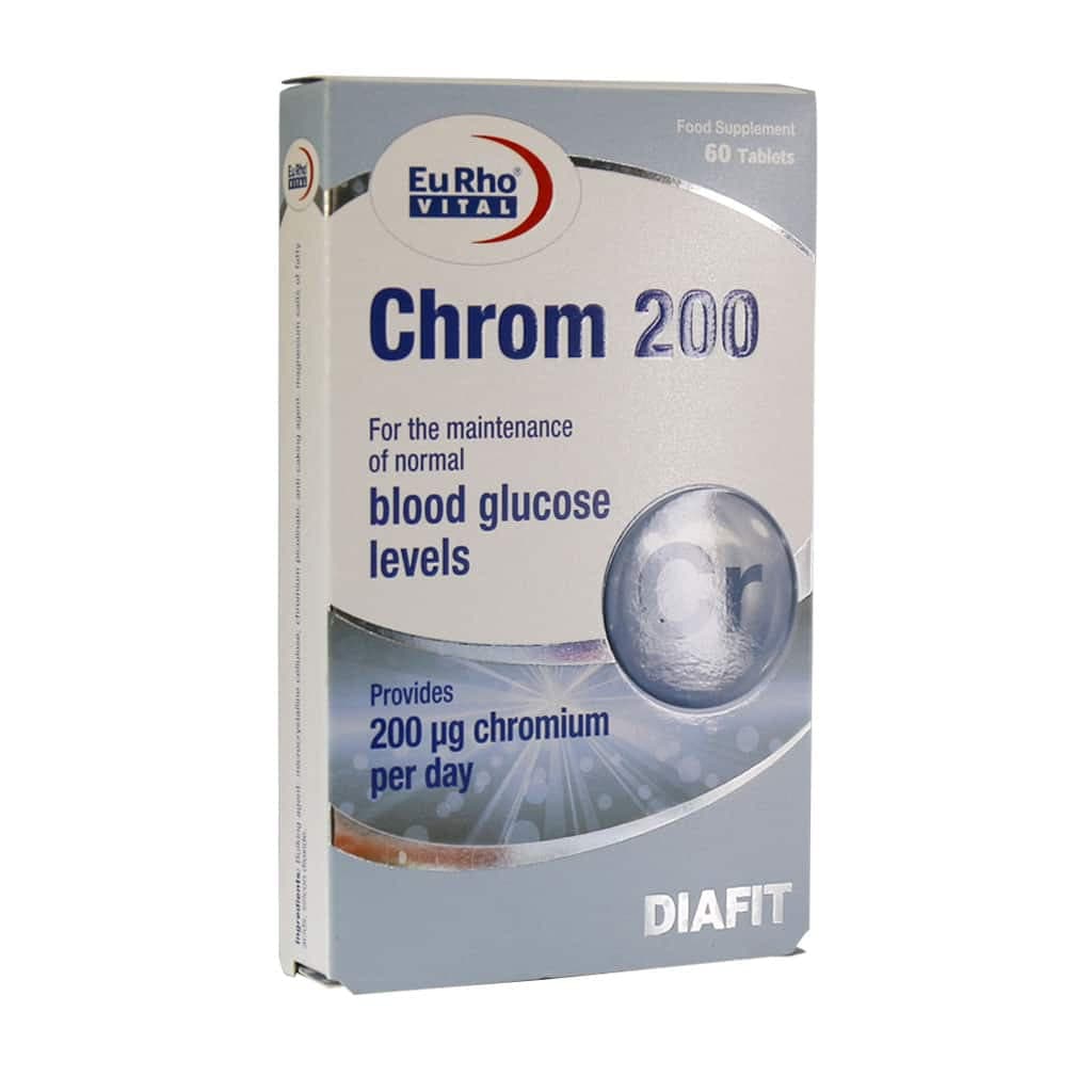 قرص کروم 200 یوروویتال 60 عدد Chrom