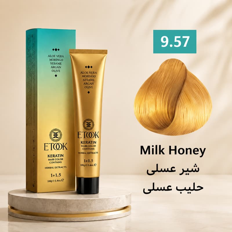 رنگ مو ایتوک 9.57 | بلوند عسلی خیلی روشن