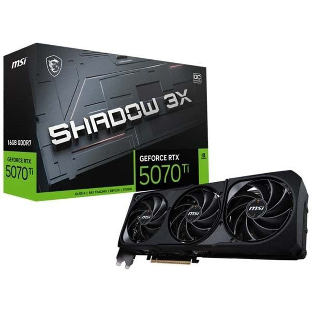 کارت گرافیک MSI مدل RTX 5070 Ti MSI SHADOW 3X OC 16GB — تصویر ۲