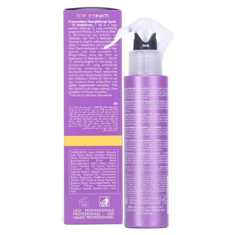 اسپری مو Inebrya مدل Ice Cream Liss Pro حجم 150 میلی لیتر — تصویر ۴