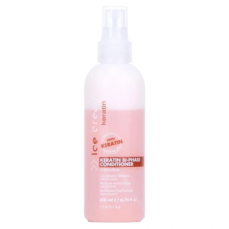 اسپری مو Inebrya مدل Ice Cream Keratin حجم 200 میلی لیتر