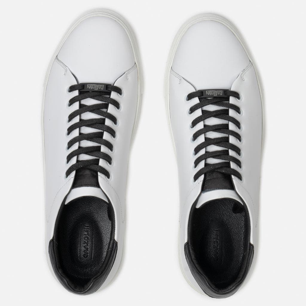 کتانی روزمره هرمس گازولین سفید مشکی – Hermes White Black W — تصویر ۴