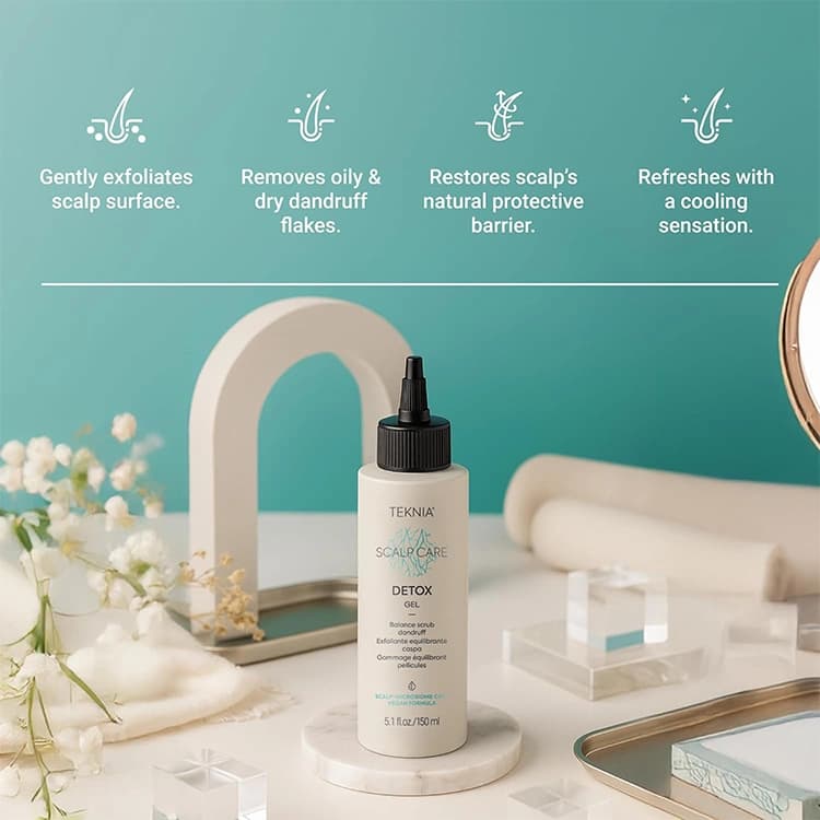 ژل لایه بردار کف سر Lakme مدل Teknia Scalp Care Detox حجم 150 میلی لیتر — تصویر ۴