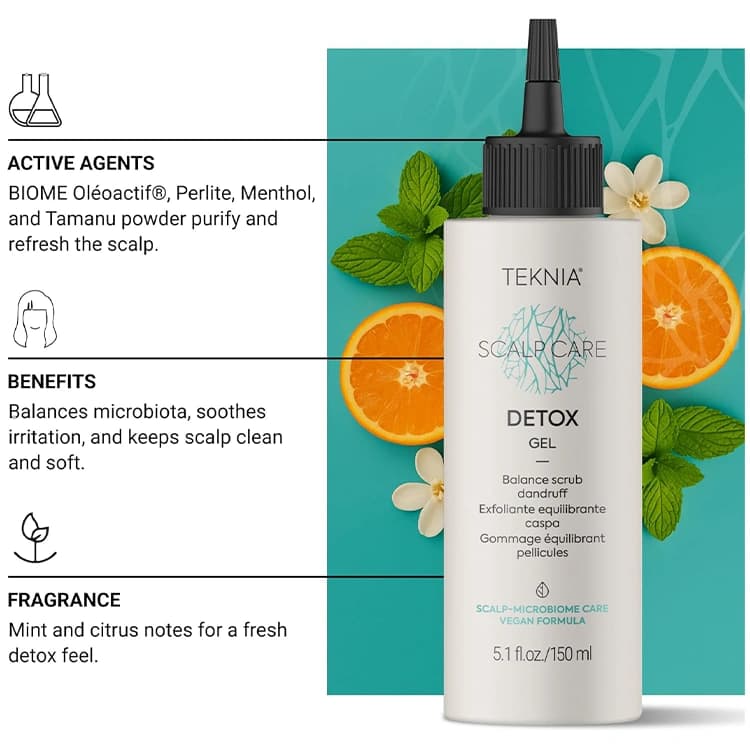 ژل لایه بردار کف سر Lakme مدل Teknia Scalp Care Detox حجم 150 میلی لیتر — تصویر ۳