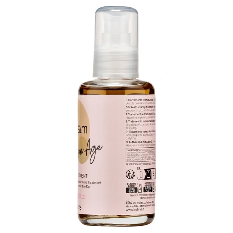 روغن مو Inebrya مدل Ice Cream Argan Age حجم 100 میلی لیتر — تصویر ۴