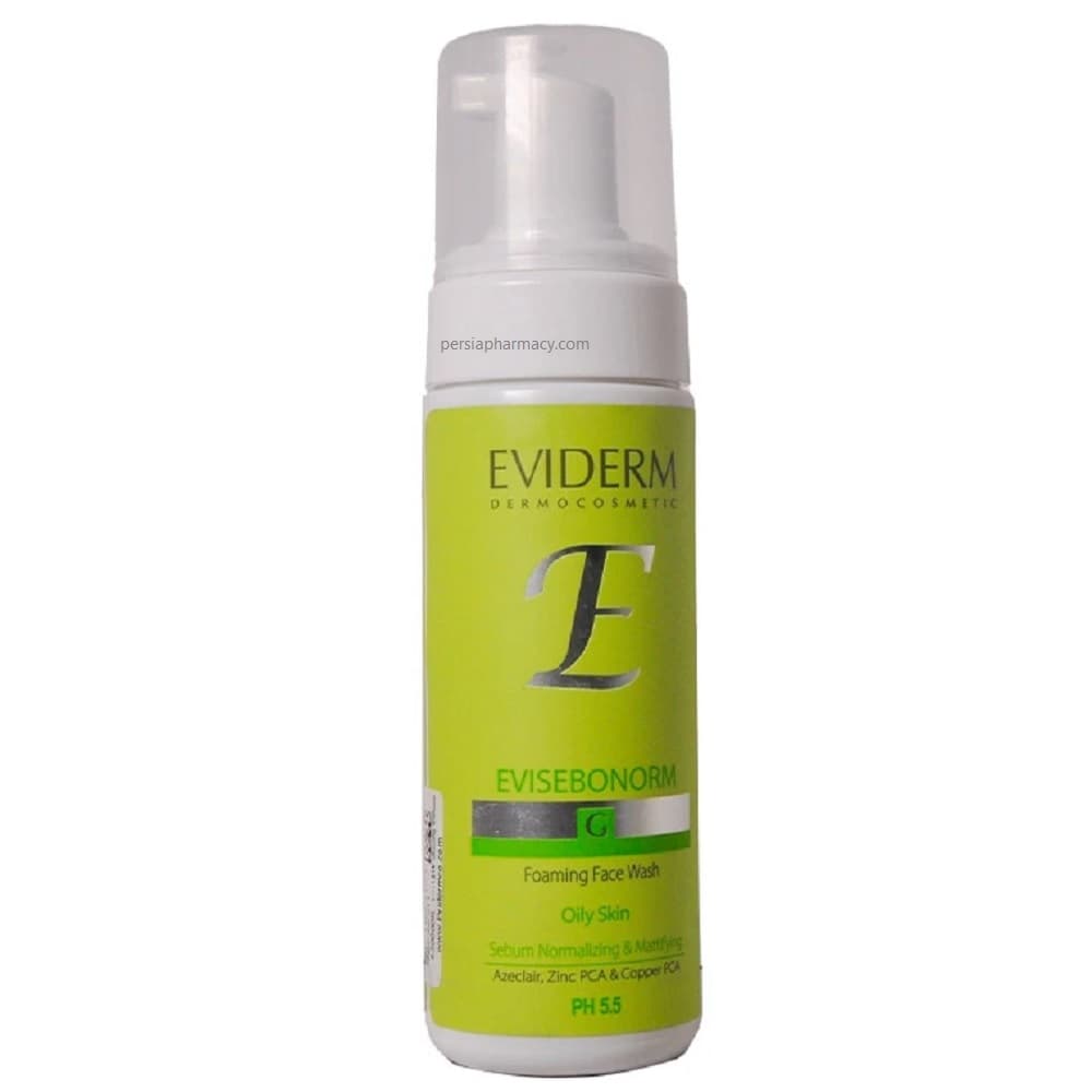 فوم شستشوی صورت مناسب پوست چرب اوی سبونورم اویدرم EVIDERM