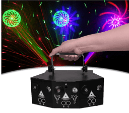 رقص نور لیزری شکل ساز 12 خروجی 12eyes RGB laser disco light stage