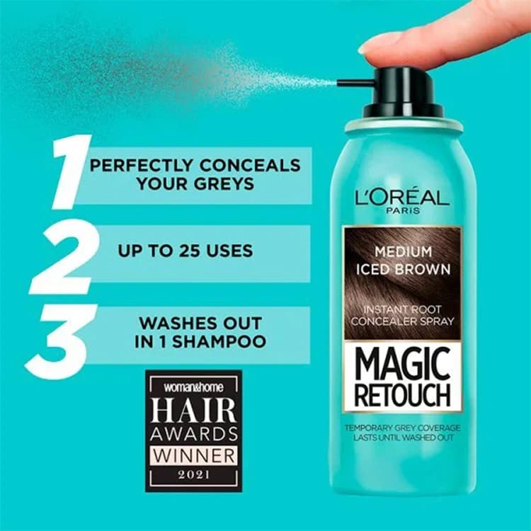 اسپری رنگ مو Loreal مدل Magic Retouch حجم 75 میلی لیتر — تصویر ۵