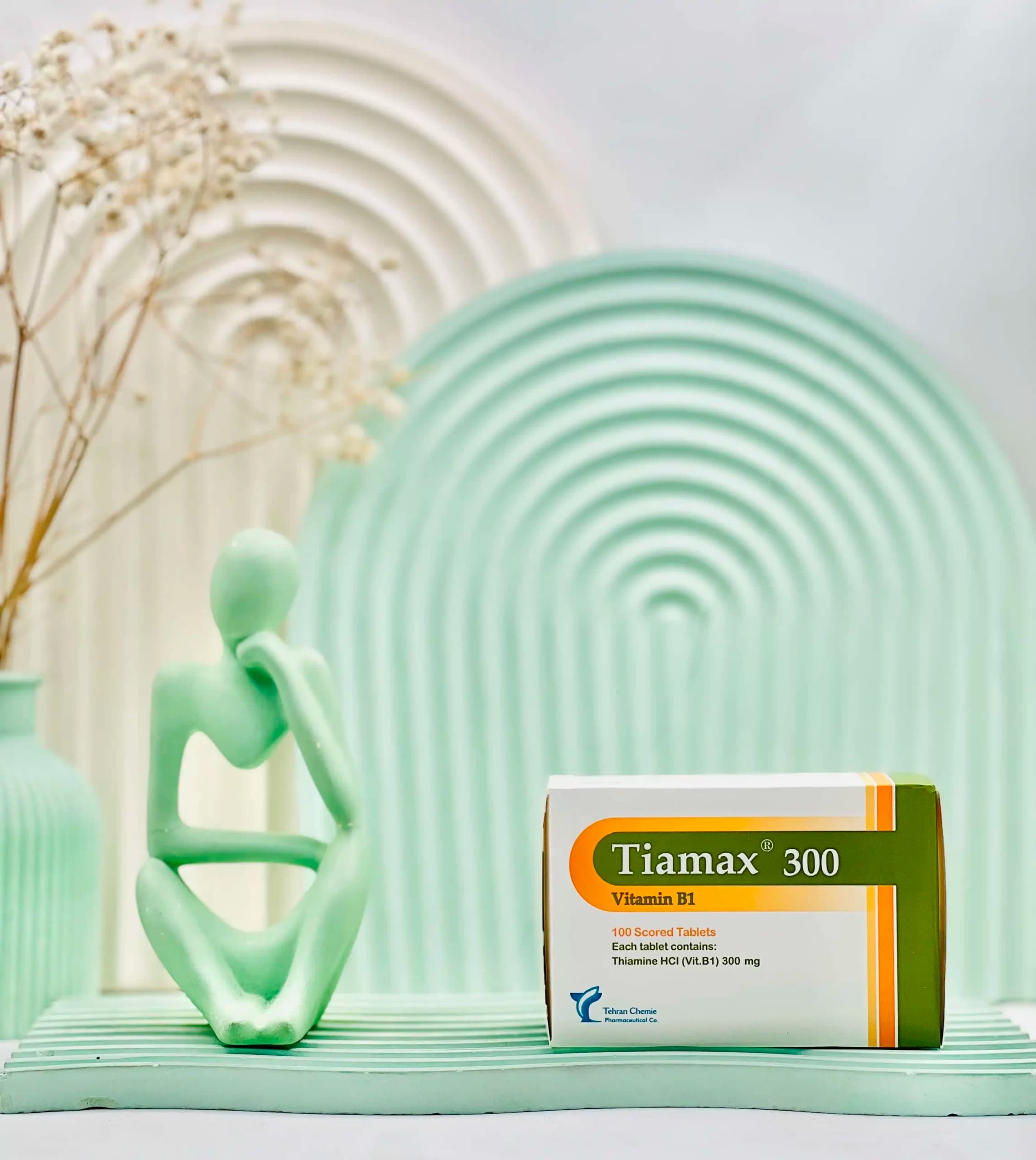 قرص تیامکس ویتامین ب۱ 300 میلی گرم تهران شیمی 100 عددی — تصویر ۲