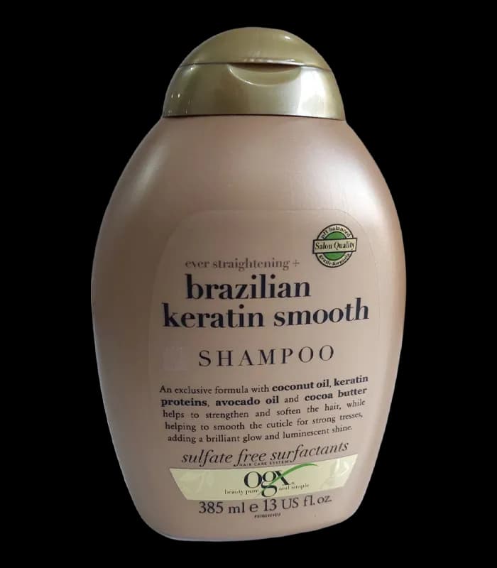 شامپو کراتین برزیلی او‌جی‌ایکس 385 میل (Brazilian Keratin Smooth)