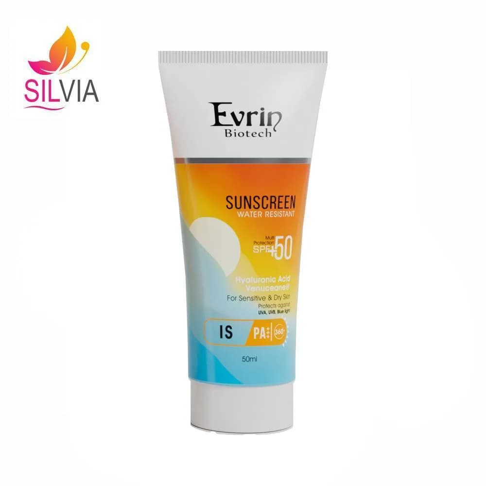 کرم ضد آفتاب پوست خشک و حساس بی رنگ SPF50 اورین بیوتک 50 میل — تصویر ۲