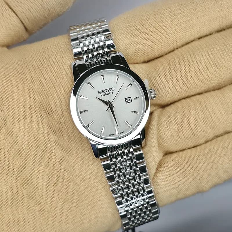 ست ساعت مچی مردانه و زنانه سیکو اکسکلوسیو اورجینال ژاپن نقره ای مدل 3048G — تصویر ۸