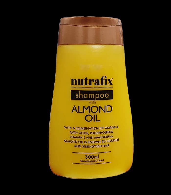 شامپو تقویت کننده مو حاوی روغن بادام مناسب انواع مو (300 میل) نوترافیکس – nutrafix