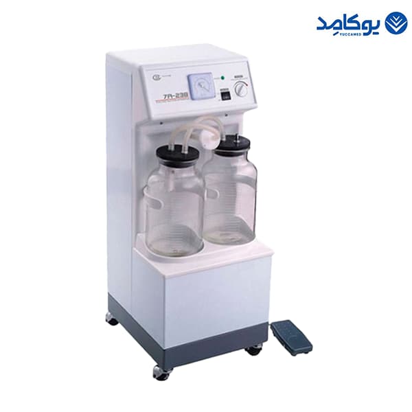 ساکشن جراحی دوشیشه بلند یوول yuwell 7a-23b