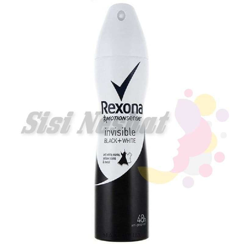 اسپری ضد تعریق زنانه رکسونا اینویزیبل بلک اند وایت Invisible Black And White Rexona