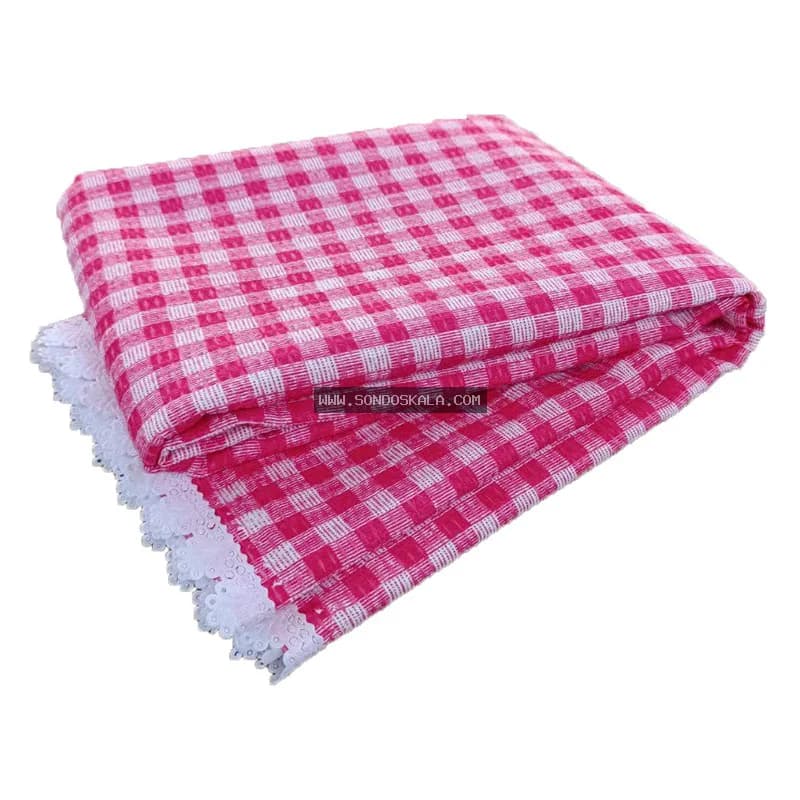 رومیزی اسپی توره مدل چهارخانه کد ET – N سایز 150×150 سانتی‌متر