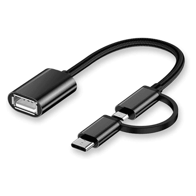 تبدیل او تی جی TWO in one OTG تایپ سی و میکرو مدل RS-OTG2