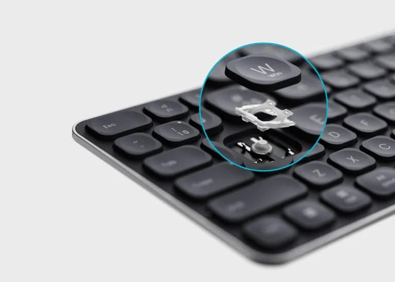 کیبورد بی‌سیم رپو مدل E9550L-multi mode — تصویر ۸