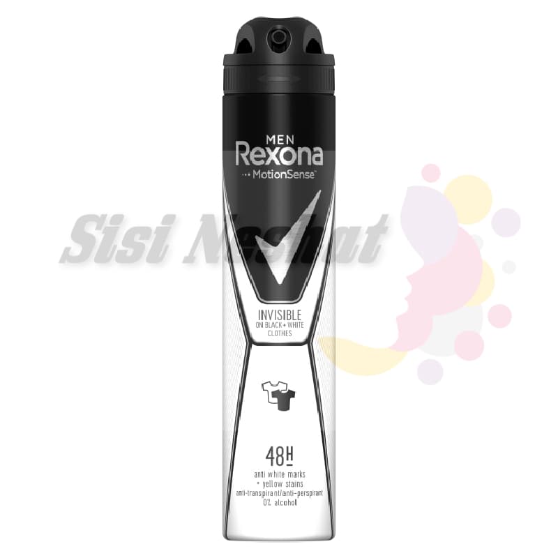 اسپری ضد تعریق مردانه رکسونا Invisible Black + White Rexona