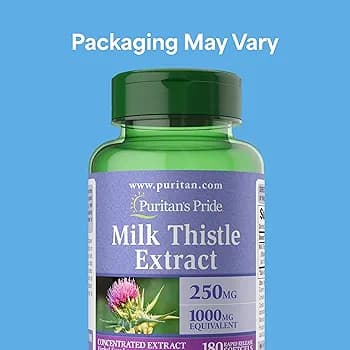 عصاره خار مریم ۱۸۰ عددی puritans pride Milk Thistle Extract 250mg/1000