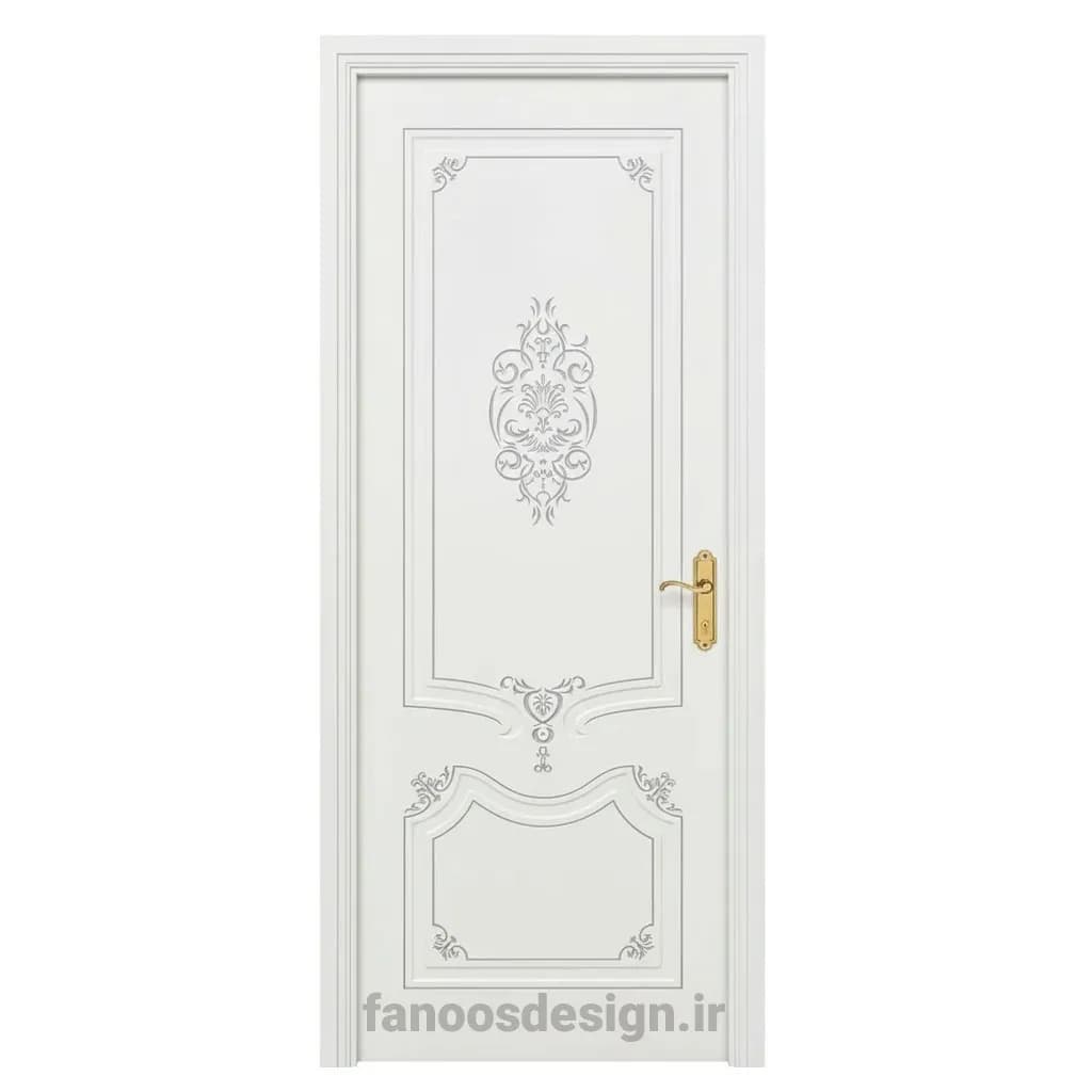 درب کلاسیک منبت سفید کد 30688