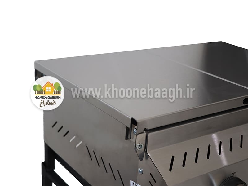 درب تاشو کباب‌پز گازی استیل — تصویر ۳