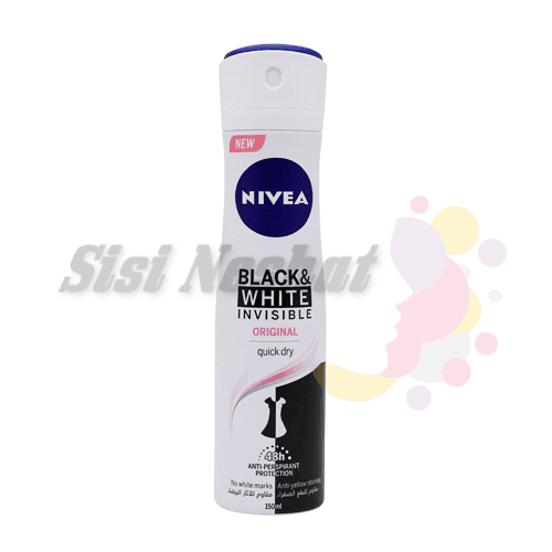 اسپری زنانه بلک اند وایت اینویزیبل اورجینال نیوآ Black & White Invisible Original Nivea