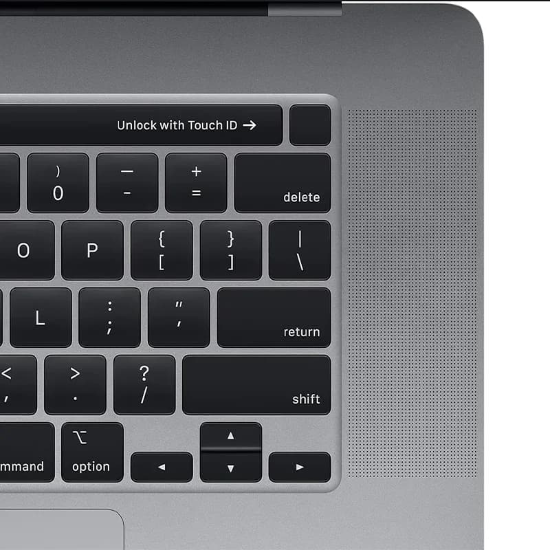 لپ تاپ استوک اپل مدل Mac book pro 2019 سایز 16 اینچی پردازنده i9 رم 16 گیگابایت هارد 1TB ترابایت SSD گرید ++A — تصویر ۳