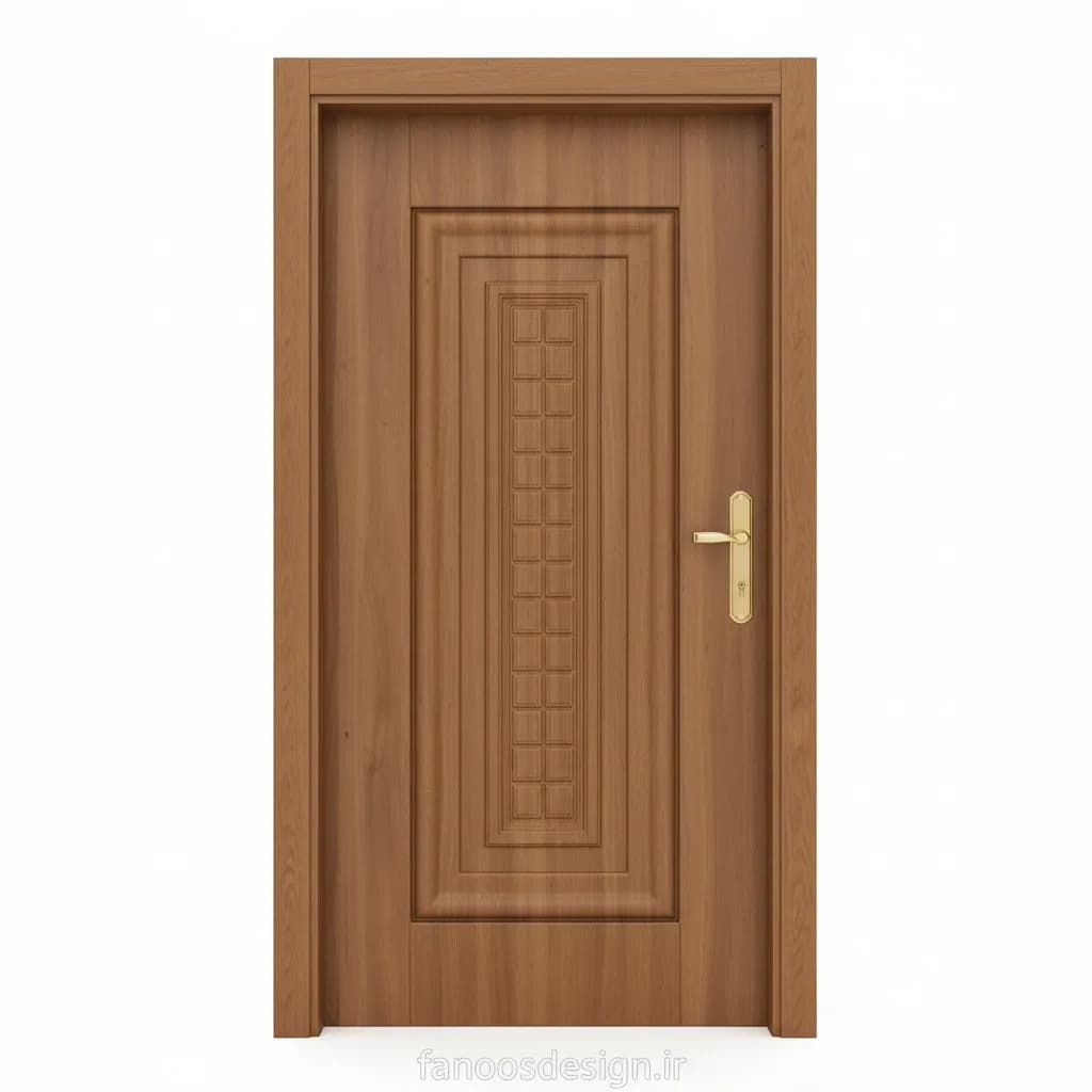 درب چوبی کلاسیک مدل آتریا با پنل برجسته کد 30397