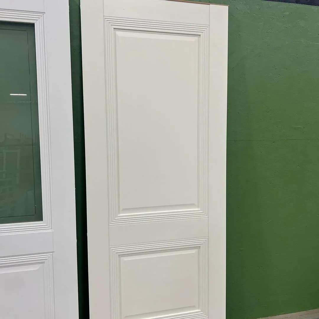 درب MDF سفید با پنل سبز زیتونی مدل نئوکلاسیک کد 30288 — تصویر ۷