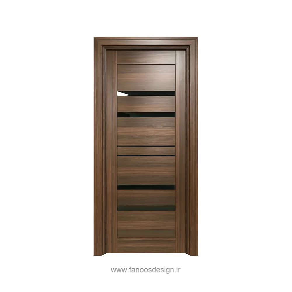 درب MDF طرح چوب مدرن مدل افقی شیار‌دار کد 30270