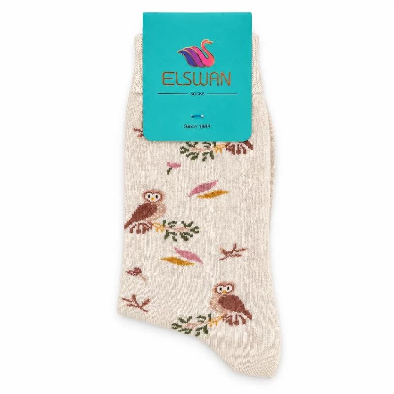 جوراب ساق دار پنبه mini owl جغد PH1238