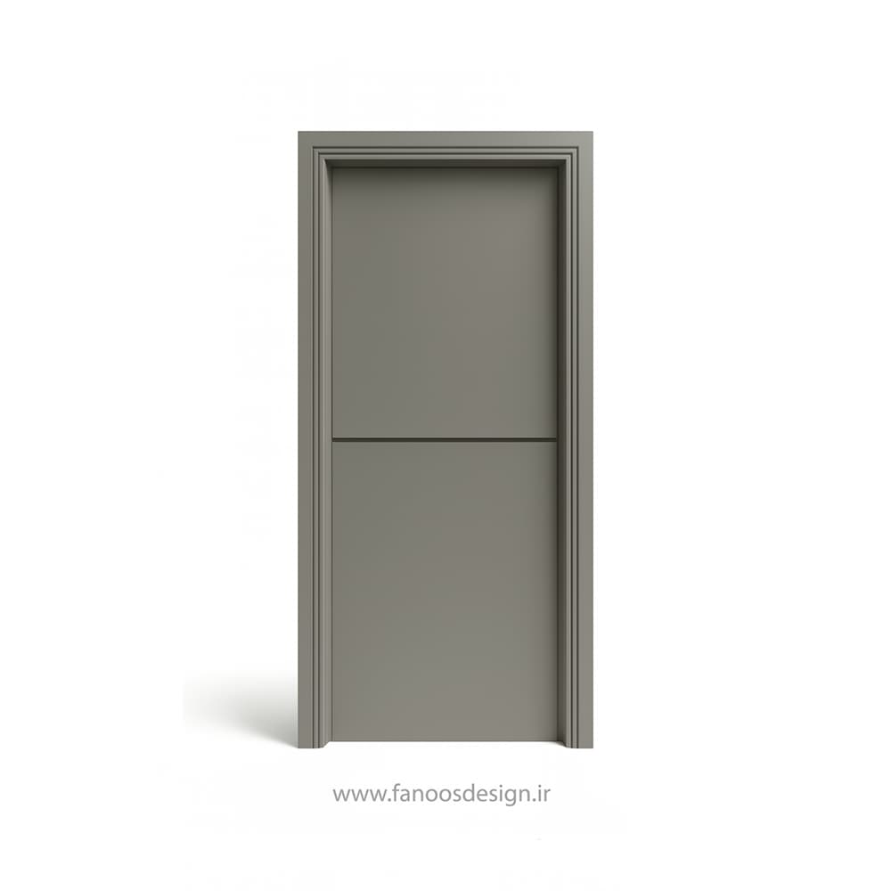 درب MDF طوسی مدرن مدل مینیمال ساده کد 30273