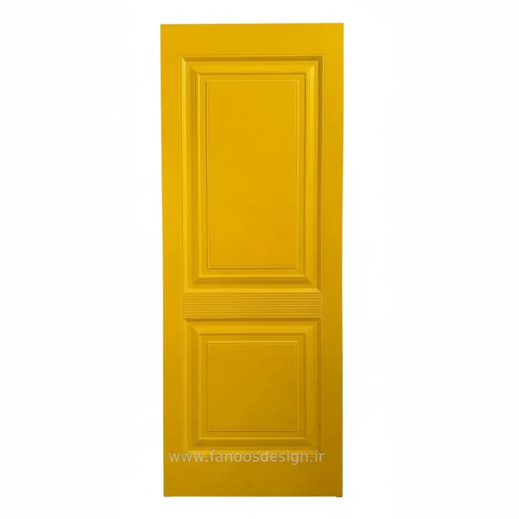 درب اتاقی کلاسیک MDF رنگ زرد کد 30243