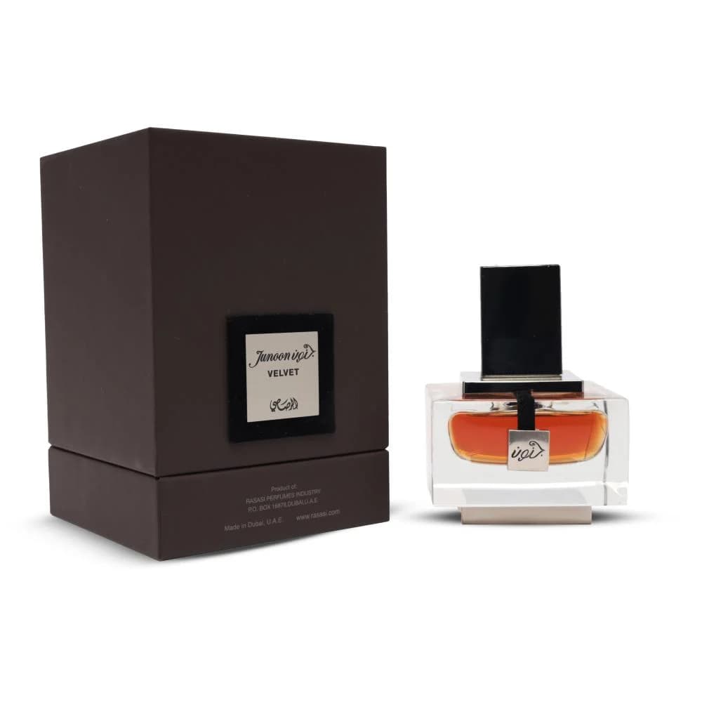 ادکلن Junoon Velvet Pour Homme Rasasi | جنون ولوت پور هوم رصاصی — تصویر ۳